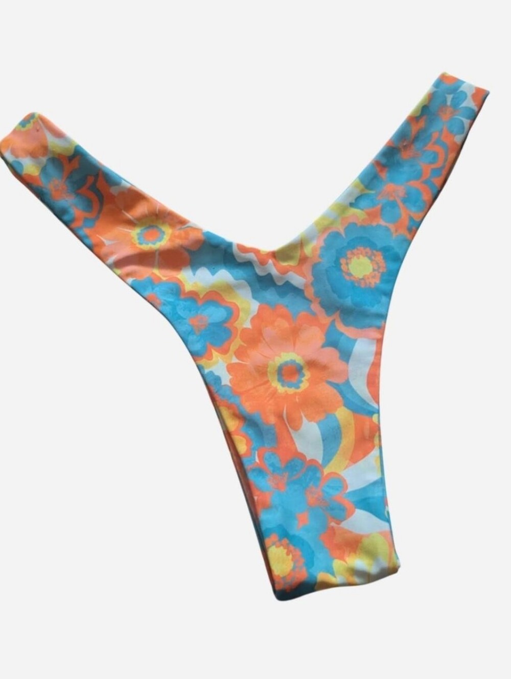 Kulani Kinis Y Cheeky Bikini Bottom Miami Moon floral flowers pattern Size XS
